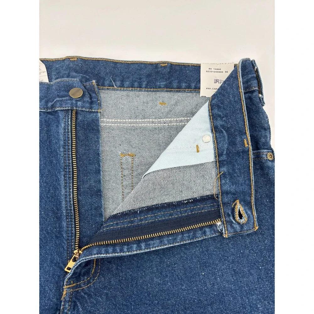 Carhartt Tapered Jeans Mens Blue Denim Relaxed Fit B17DST 37x34 NWT
